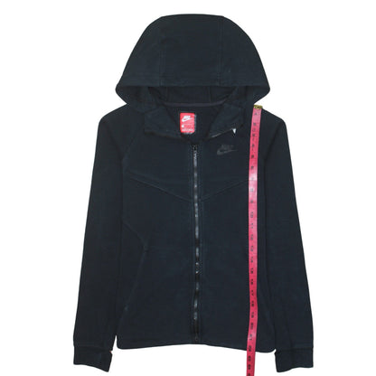 Womens UK Size S Nike Black Full Zip Hoodie