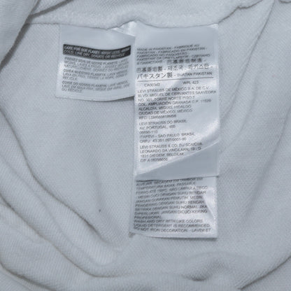 Womens UK Size XS Levi's White Pullover Hoodie