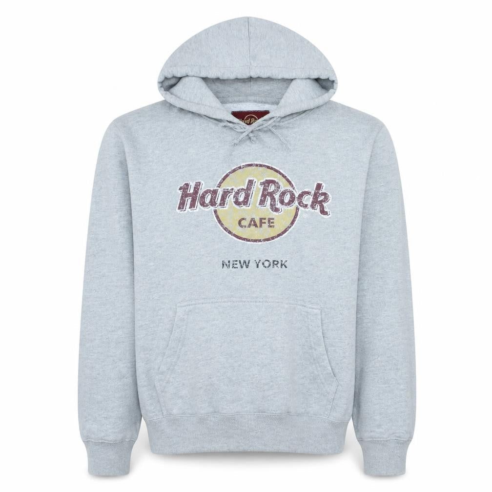 Mens UK Size L Hard Rock Cafe Grey Pullover Hoodie