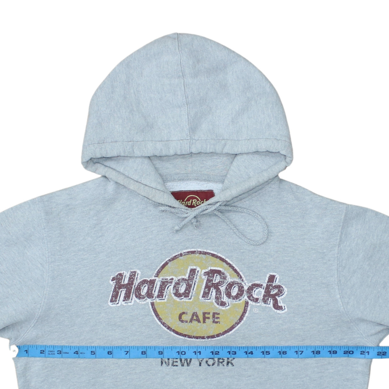 Mens UK Size L Hard Rock Cafe Grey Pullover Hoodie