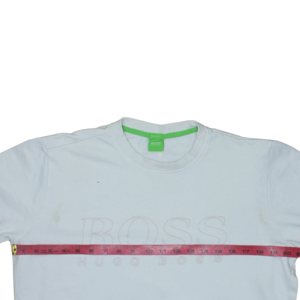 Mens UK Size S HUGO BOSS White Pullover Sweatshirt