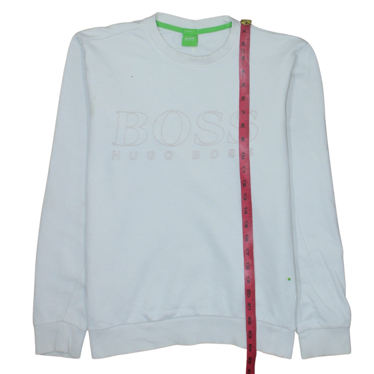 Mens UK Size S HUGO BOSS White Pullover Sweatshirt