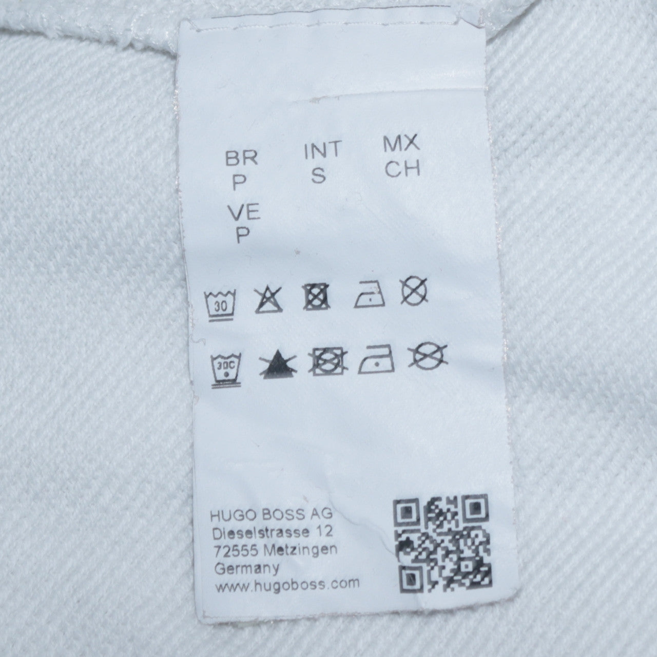 Mens UK Size S HUGO BOSS White Pullover Sweatshirt