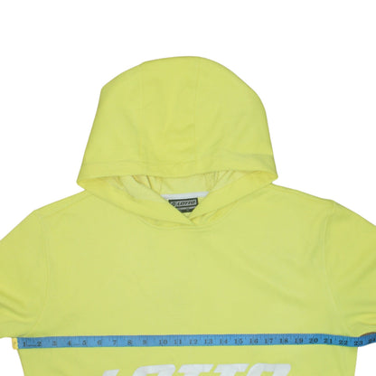 Mens UK Size 2XL Lotto Yellow Pullover Hoodie