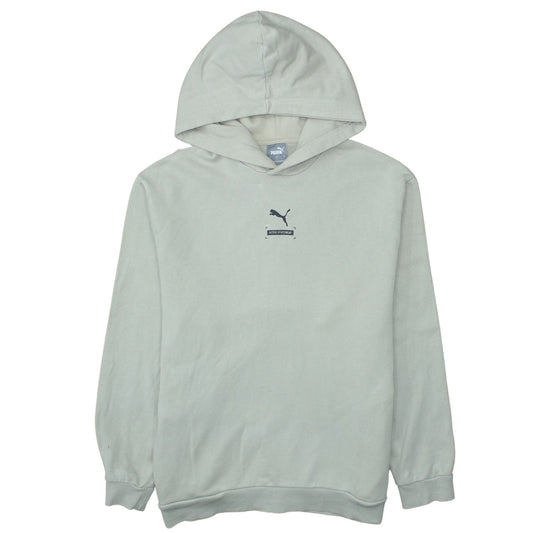 Mens UK Size L PUMA Beige Pullover Hoodie