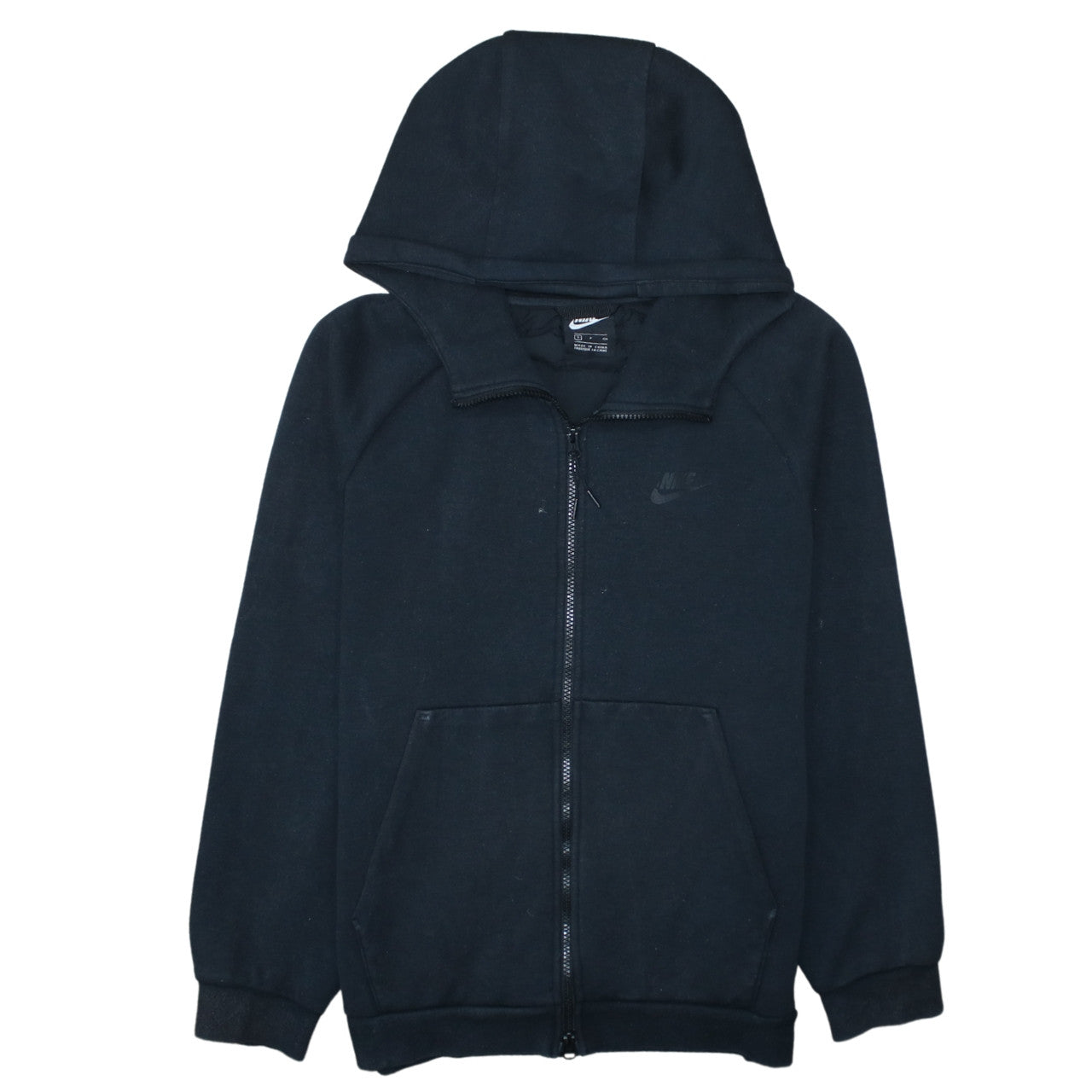 Mens UK Size S Nike Black Full Zip Hoodie