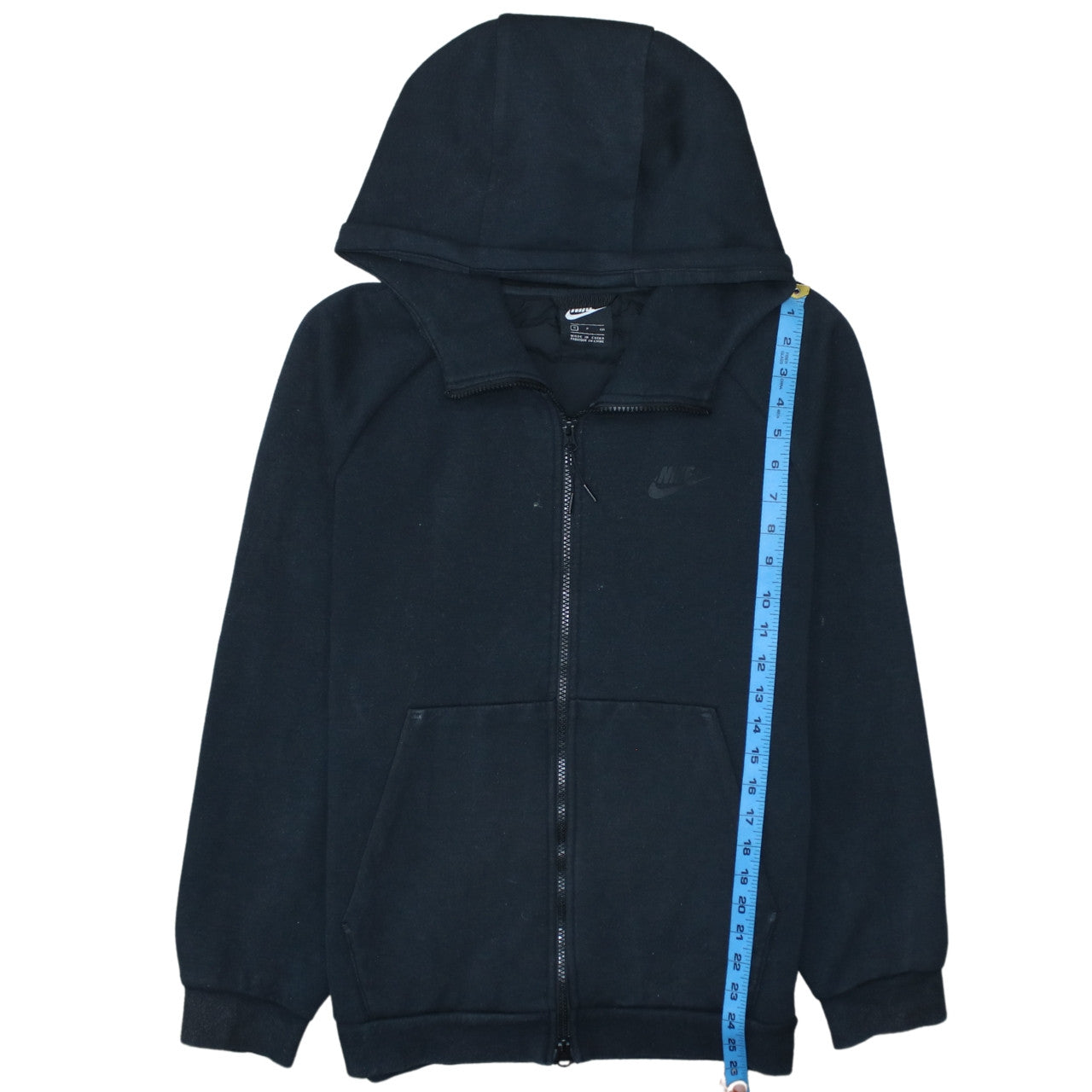 Mens UK Size S Nike Black Full Zip Hoodie