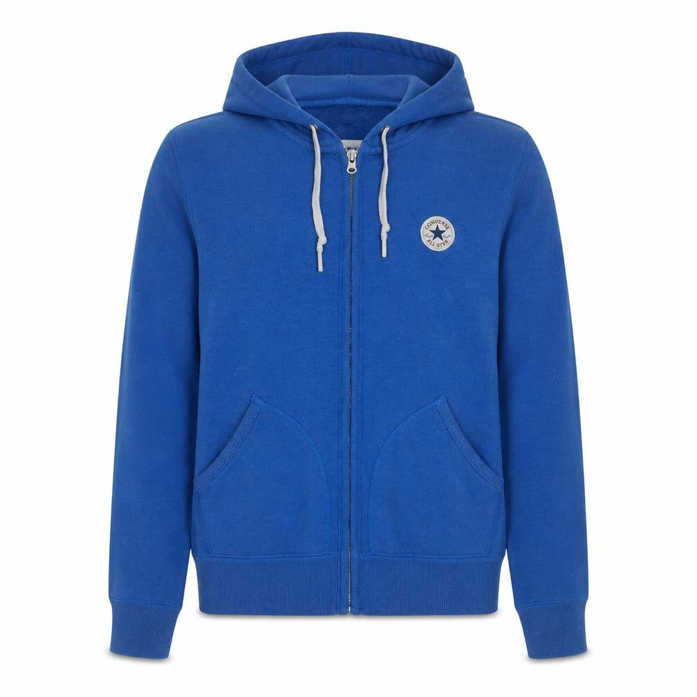 Converse Boys Blue Full Zip Hoodie Small Cotton Blend Casual