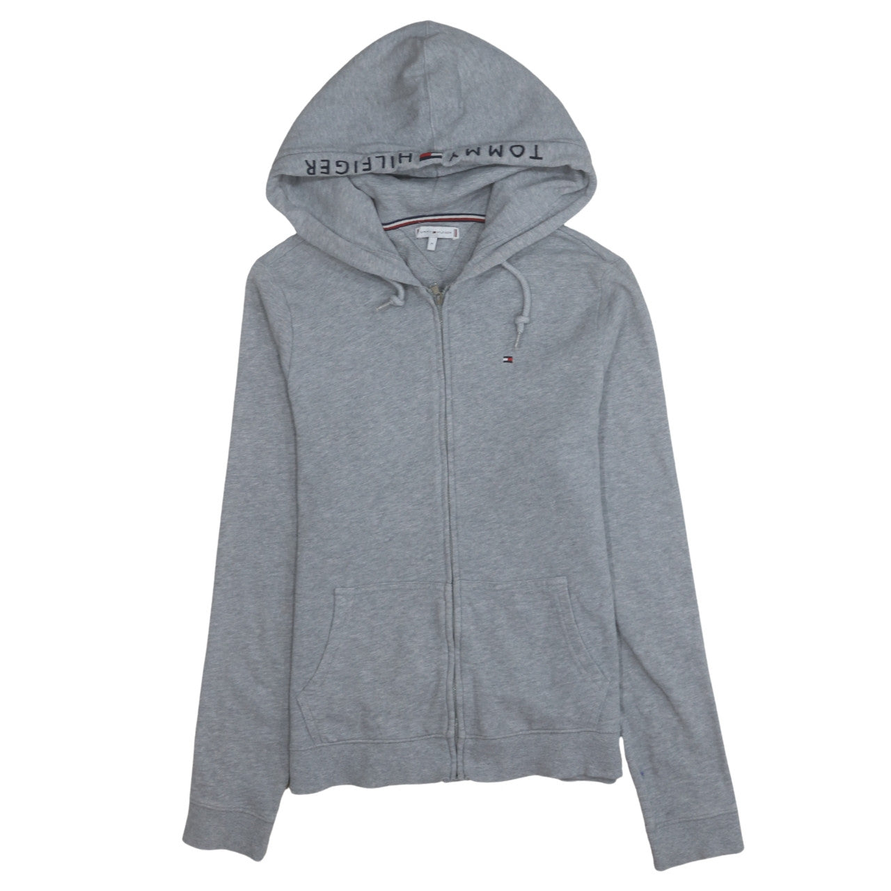 Mens UK Size M Tommy Hilfiger Grey Full Zip Hoodie