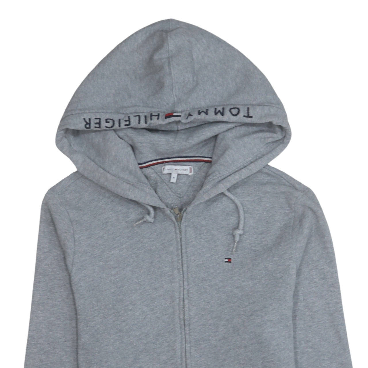 Mens UK Size M Tommy Hilfiger Grey Full Zip Hoodie