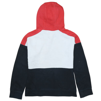 Nike Boys Red White Black Pullover Hoodie Size 12-13 Years Colourblock