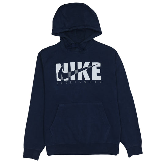 Mens UK Size M Nike Blue Pullover Hoodie