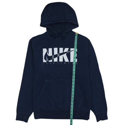 Mens UK Size M Nike Blue Pullover Hoodie