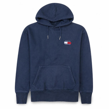 Mens UK Size S Tommy Jeans Blue Pullover Hoodie