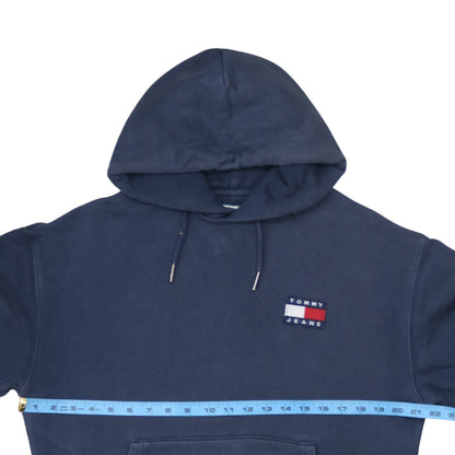 Mens UK Size S Tommy Jeans Blue Pullover Hoodie