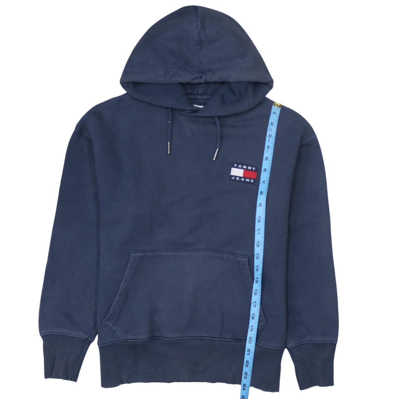 Mens UK Size S Tommy Jeans Blue Pullover Hoodie