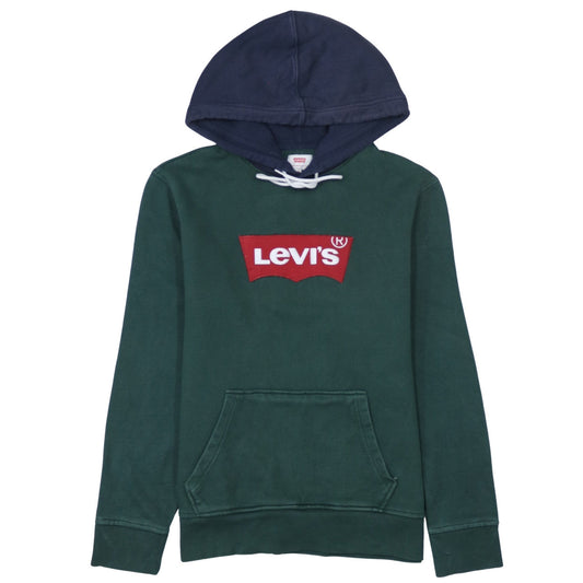 Mens UK Size S Levi's Green Pullover Hoodie