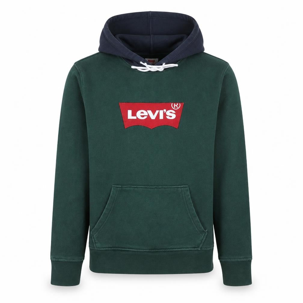 Mens UK Size S Levi's Green Pullover Hoodie