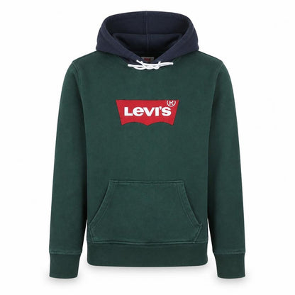 Mens UK Size S Levi's Green Pullover Hoodie