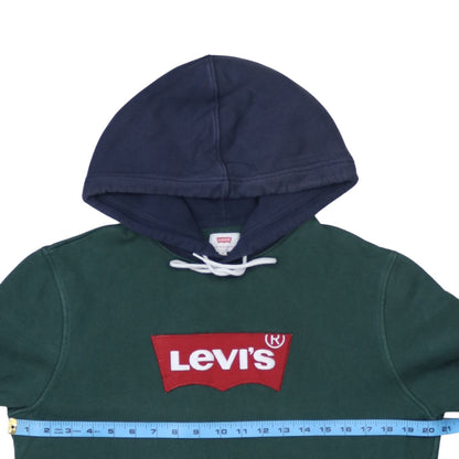 Mens UK Size S Levi's Green Pullover Hoodie