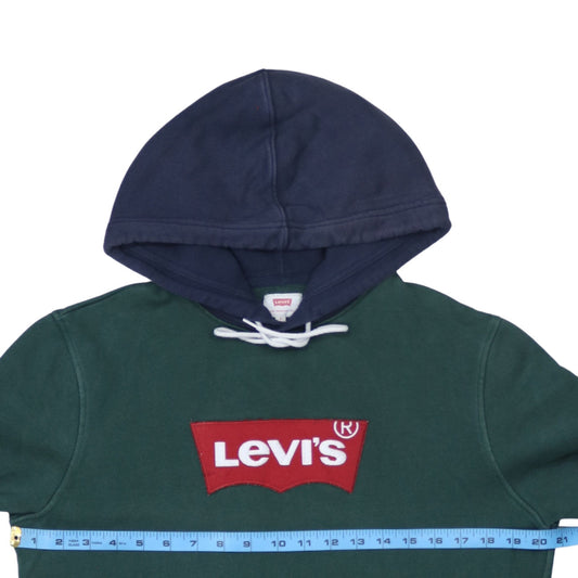 Mens UK Size S Levi's Green Pullover Hoodie