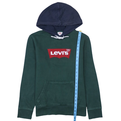 Mens UK Size S Levi's Green Pullover Hoodie