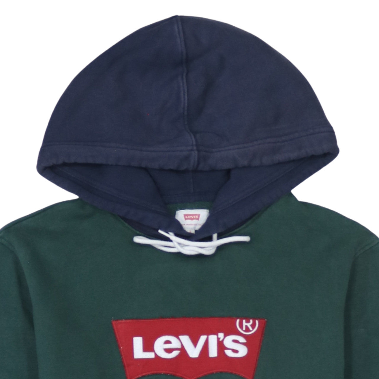 Mens UK Size S Levi's Green Pullover Hoodie