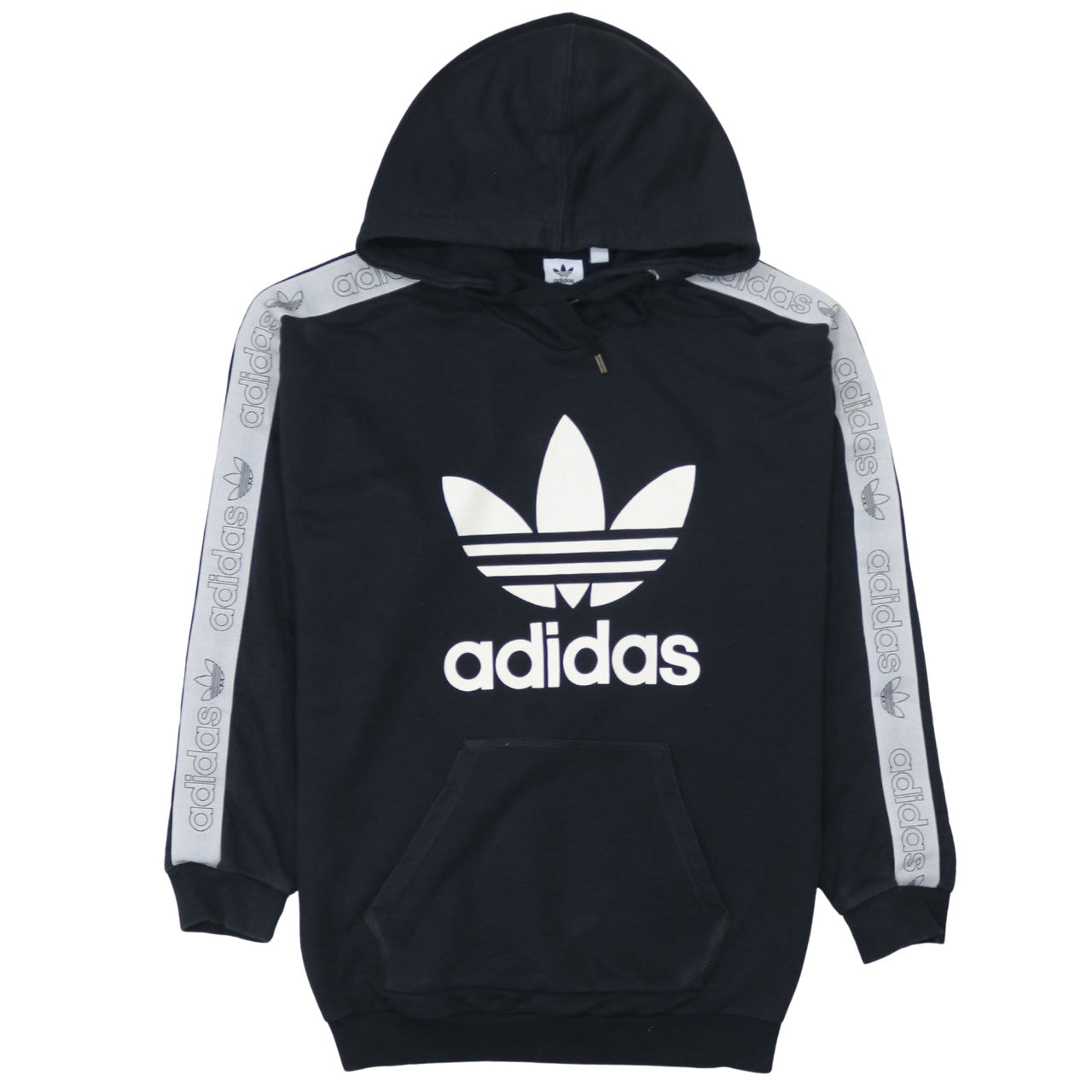 Womens UK Size 12 adidas Black Pullover Hoodie