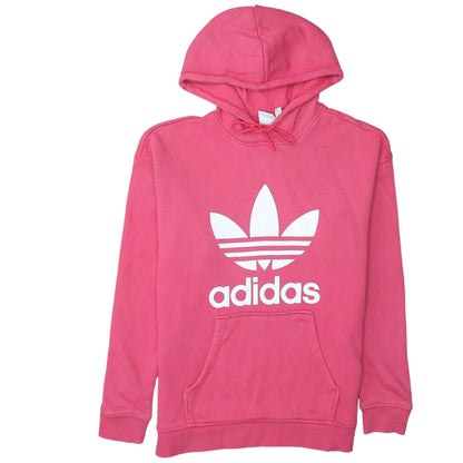 Womens UK Size 10 adidas Pink Pullover Hoodie