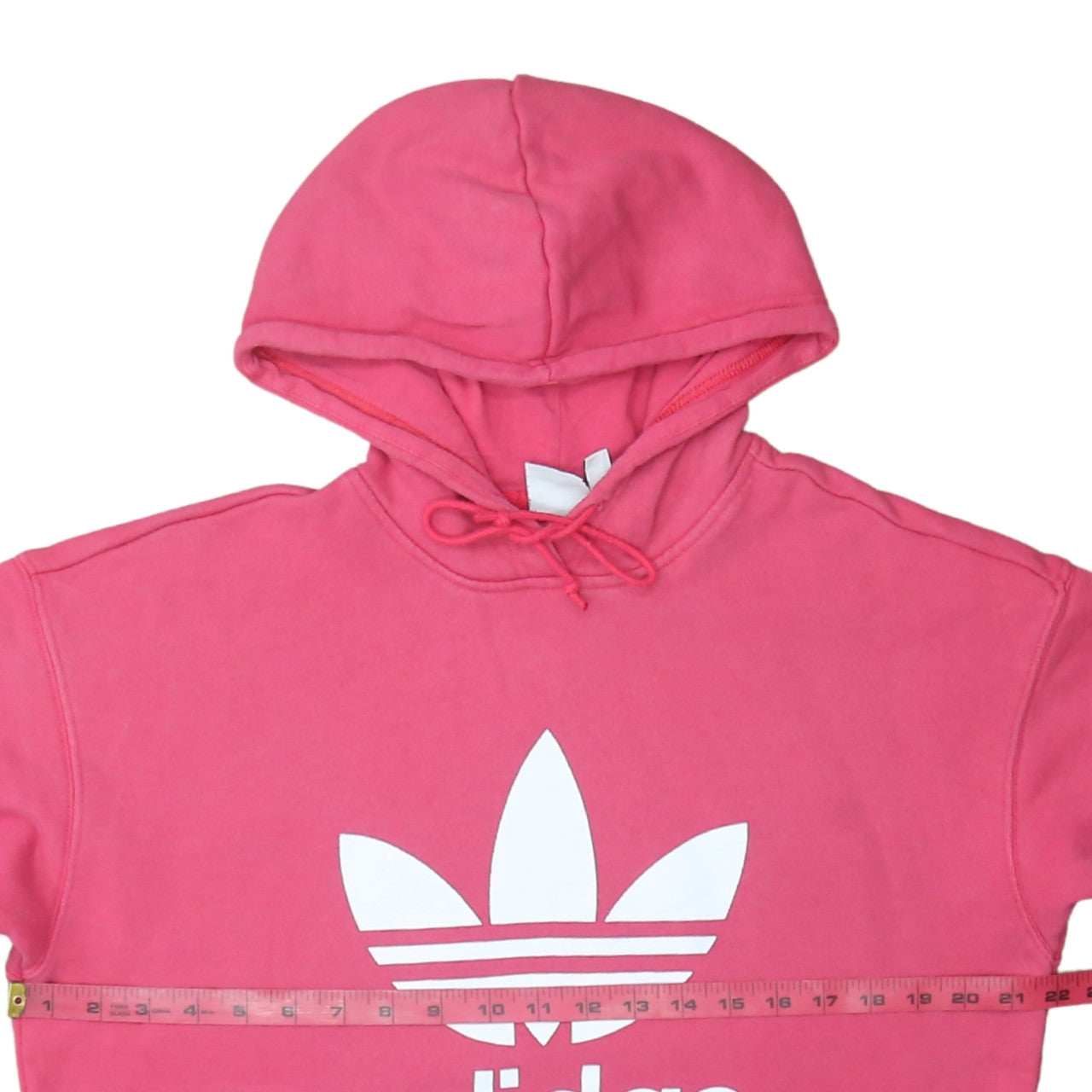 Womens UK Size 10 adidas Pink Pullover Hoodie