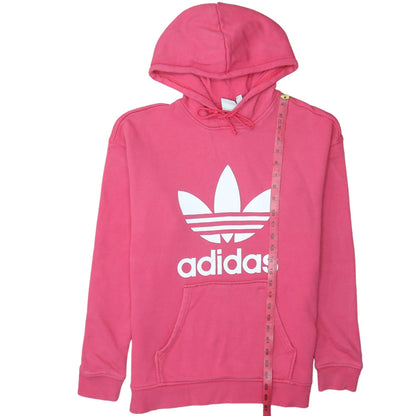 Womens UK Size 10 adidas Pink Pullover Hoodie