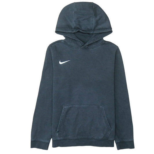 Nike Boys Black XL Pullover Hoodie with Logo Front Pocket