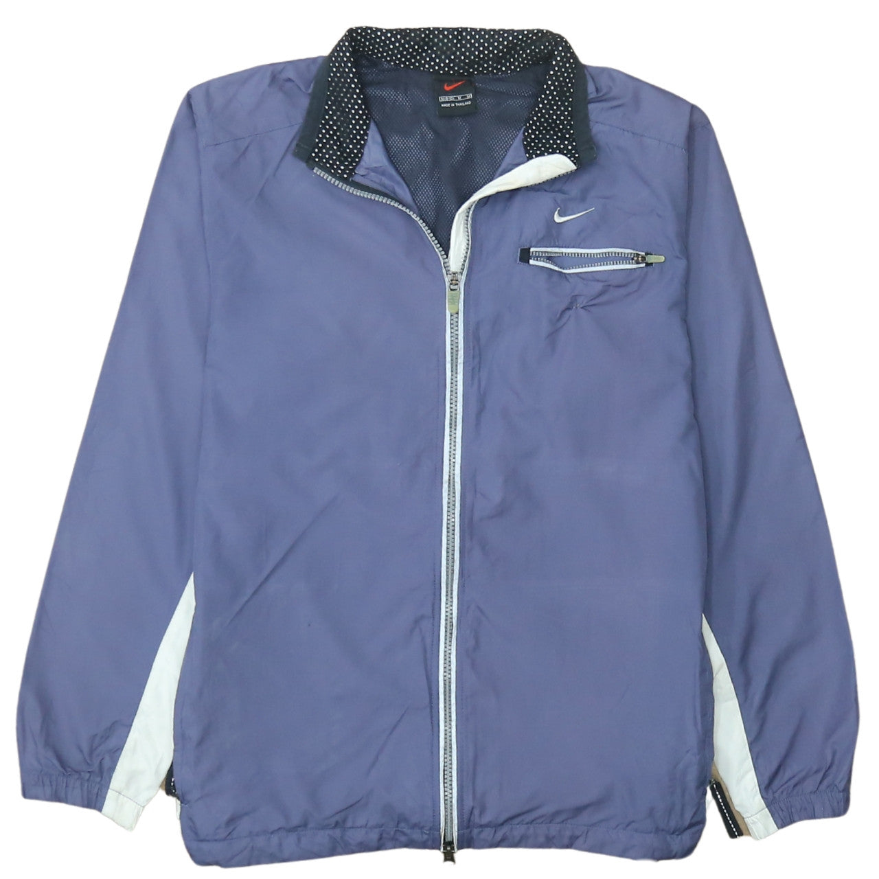 Womens UK Size M Nike Blue Windbreaker Coat
