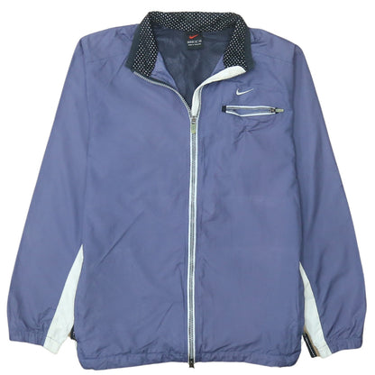 Womens UK Size M Nike Blue Windbreaker Coat