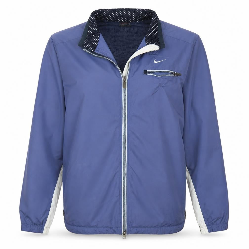 Womens UK Size M Nike Blue Windbreaker Coat