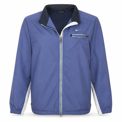 Womens UK Size M Nike Blue Windbreaker Coat