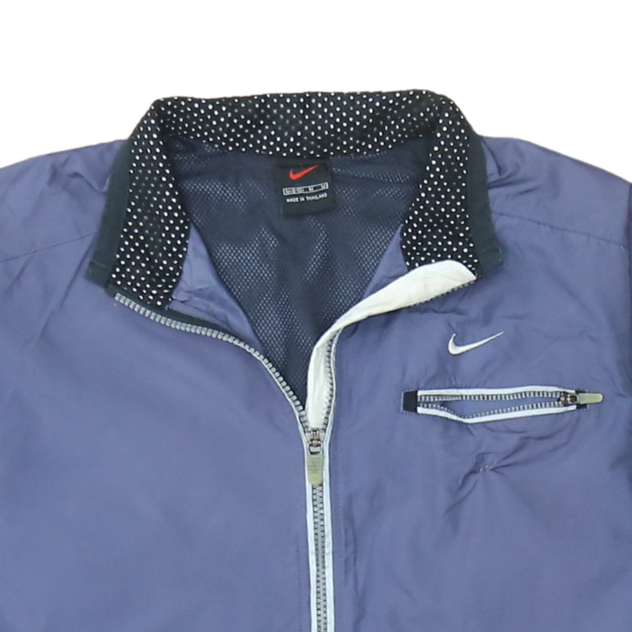 Womens UK Size M Nike Blue Windbreaker Coat