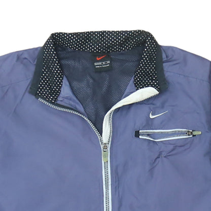 Womens UK Size M Nike Blue Windbreaker Coat