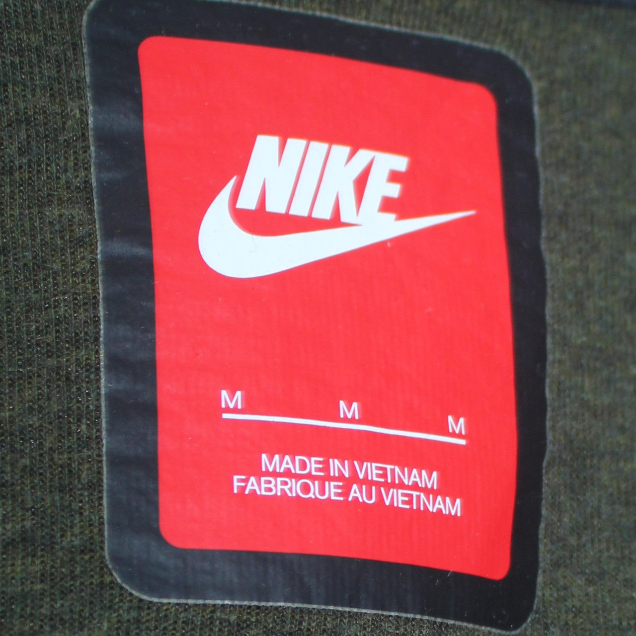 Mens UK Size M Nike Green Full Zip Hoodie