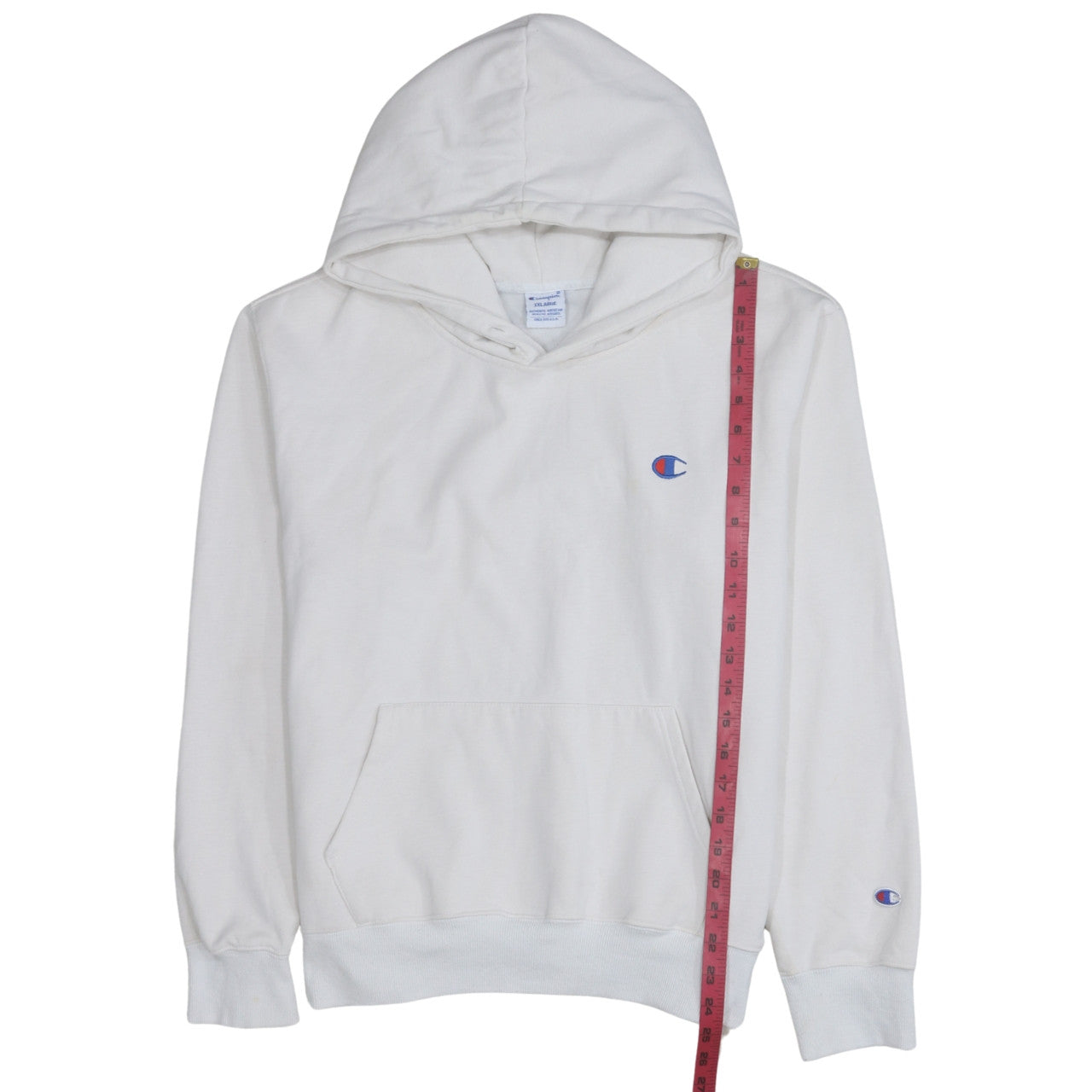 Mens UK Size 2XL Champion White Pullover Hoodie
