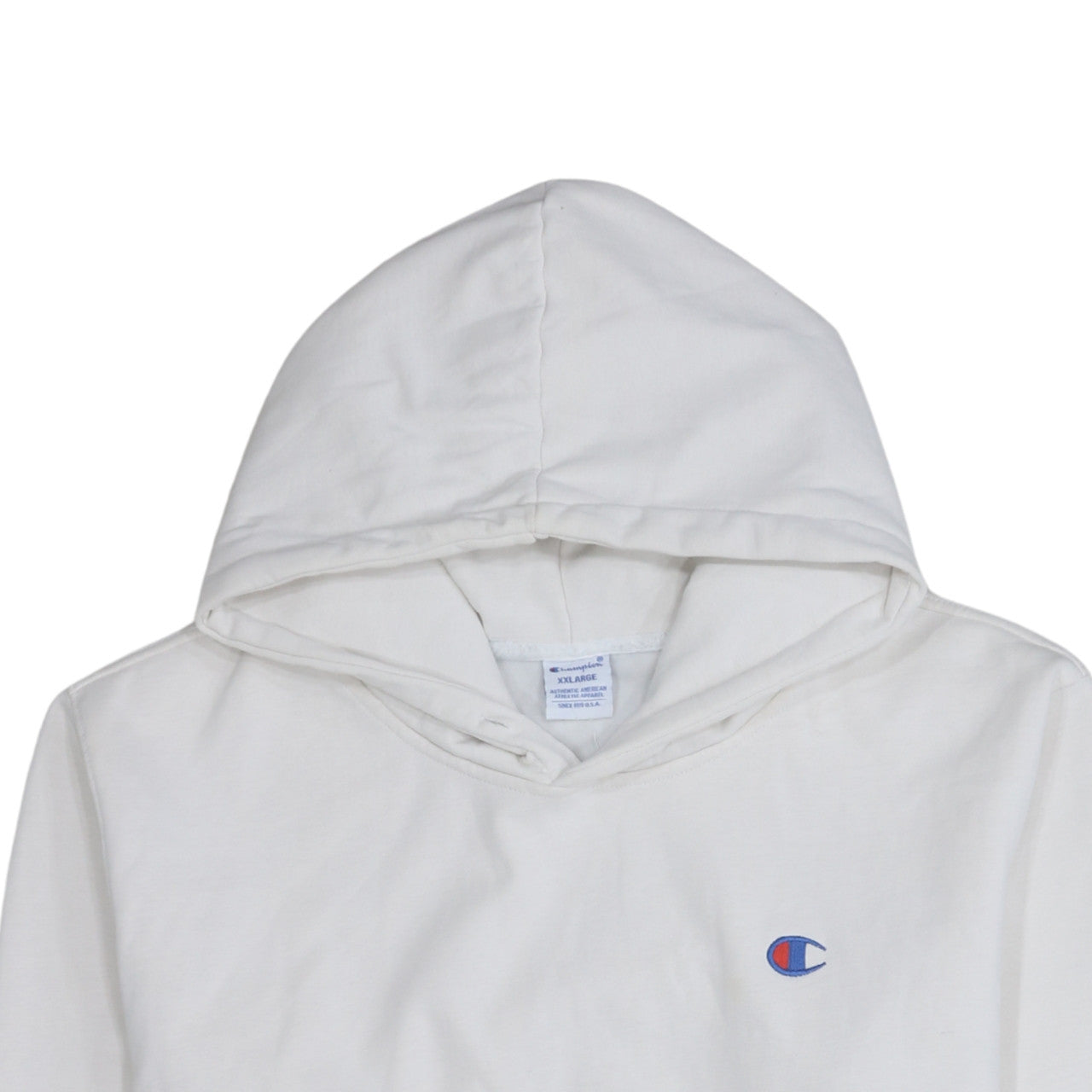 Mens UK Size 2XL Champion White Pullover Hoodie