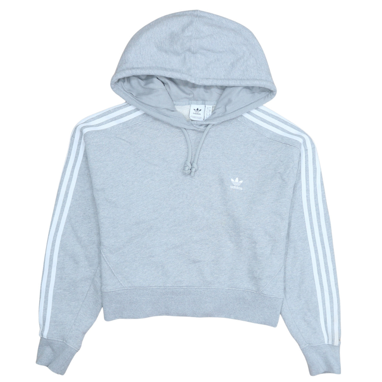 Womens UK Size 10 adidas Grey Pullover Hoodie