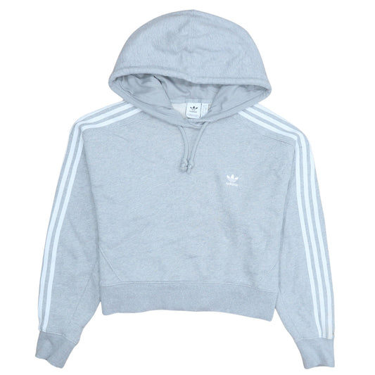 Womens UK Size 10 adidas Grey Pullover Hoodie