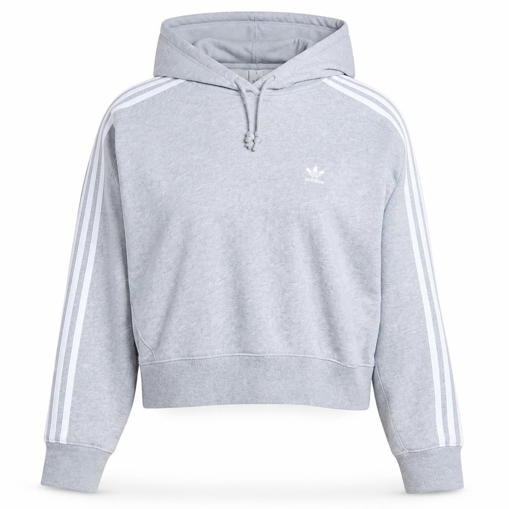 Womens UK Size 10 adidas Grey Pullover Hoodie