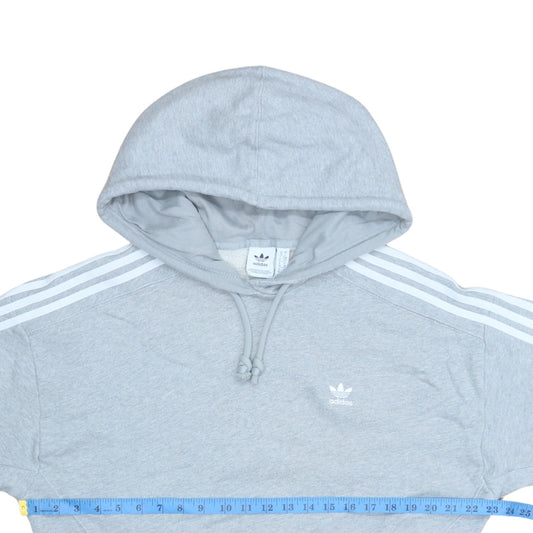 Womens UK Size 10 adidas Grey Pullover Hoodie