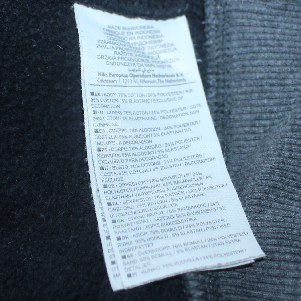 Mens UK Size M Nike Blue Pullover Hoodie