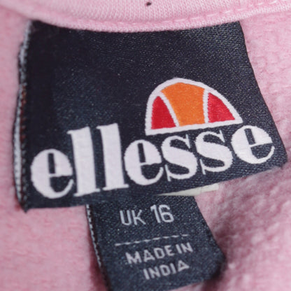 Womens UK Size 16 ellesse Pink Pullover Hoodie