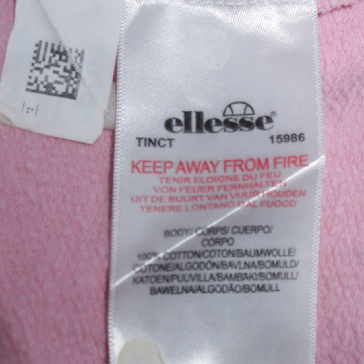 Womens UK Size 16 ellesse Pink Pullover Hoodie