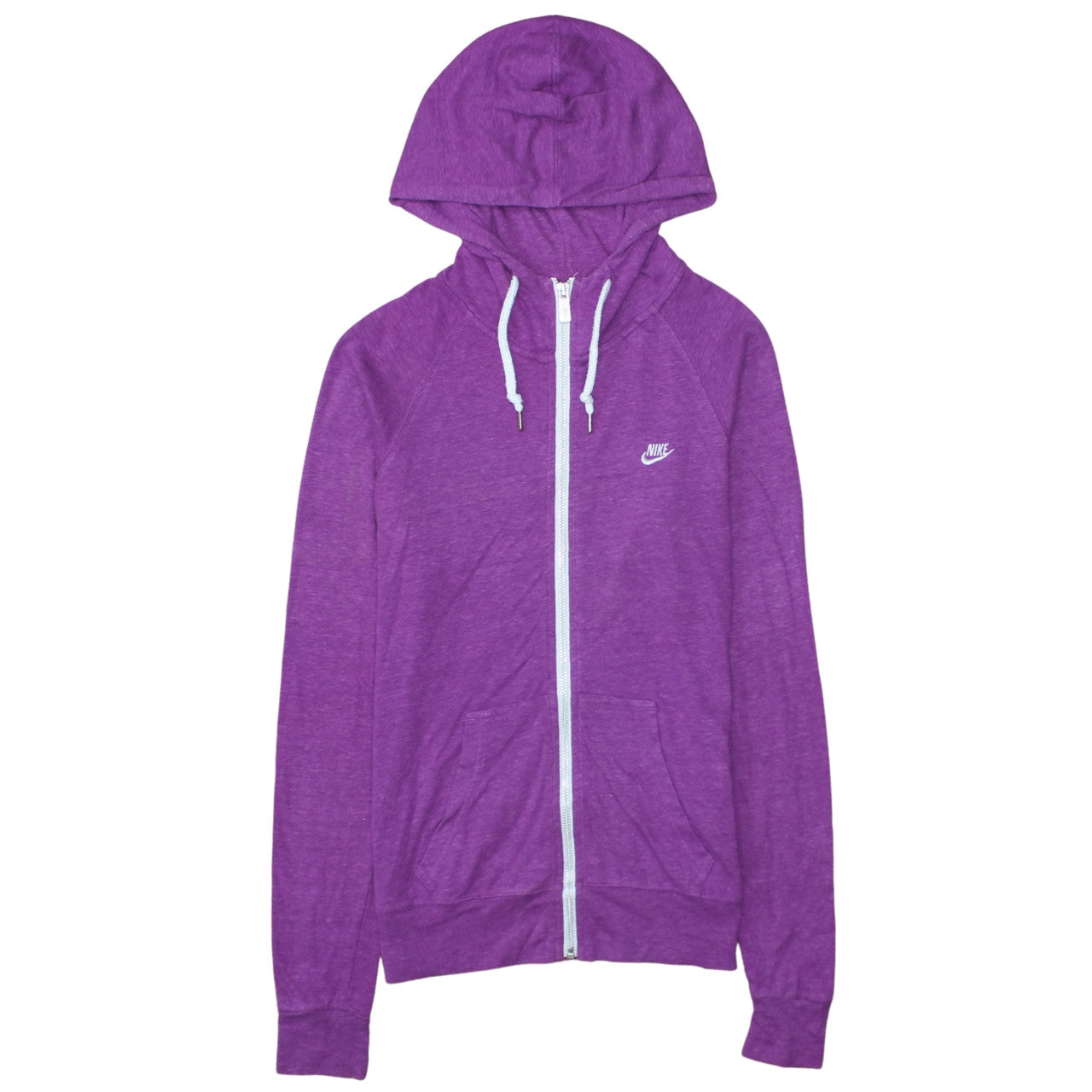 Womens UK Size S Nike Purple Full Zip Hoodie