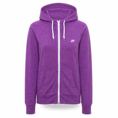 Womens UK Size S Nike Purple Full Zip Hoodie